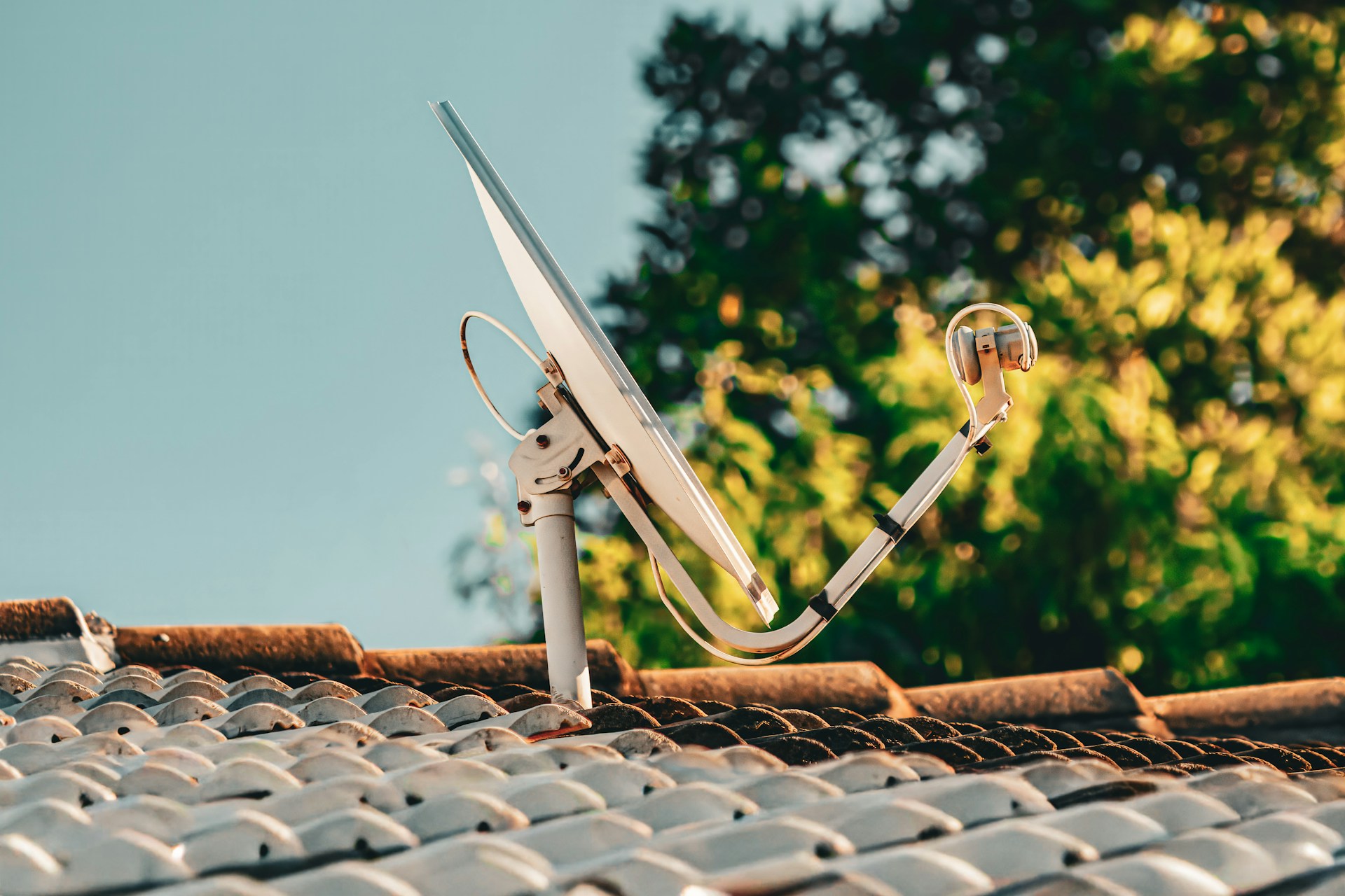 Professional DStv installation in Cape Town showing a technician setting up a satellite dish